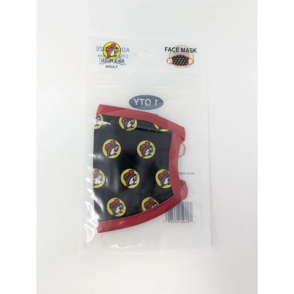 Buc-ee's Beaver Adult 2 Ply Reusable Face Mask NEW‎ SEALED Gas Station Texas